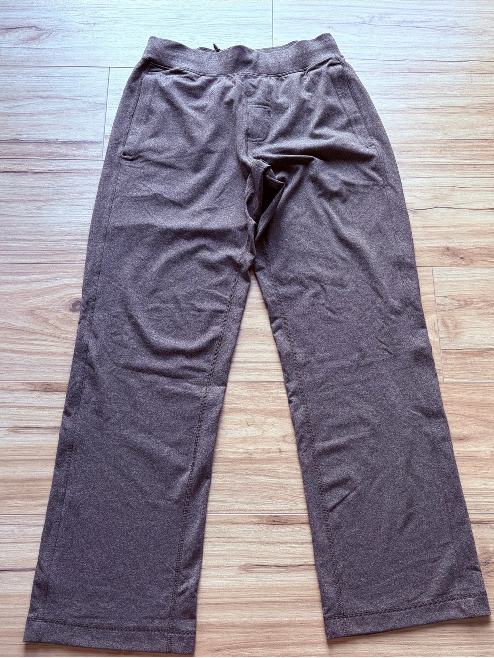 Lululemon Heather Gray Wide Leg Drawstring Athleisure Pants M Reg